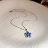 Blue Flower Necklace