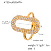 Gold Oval Ring
