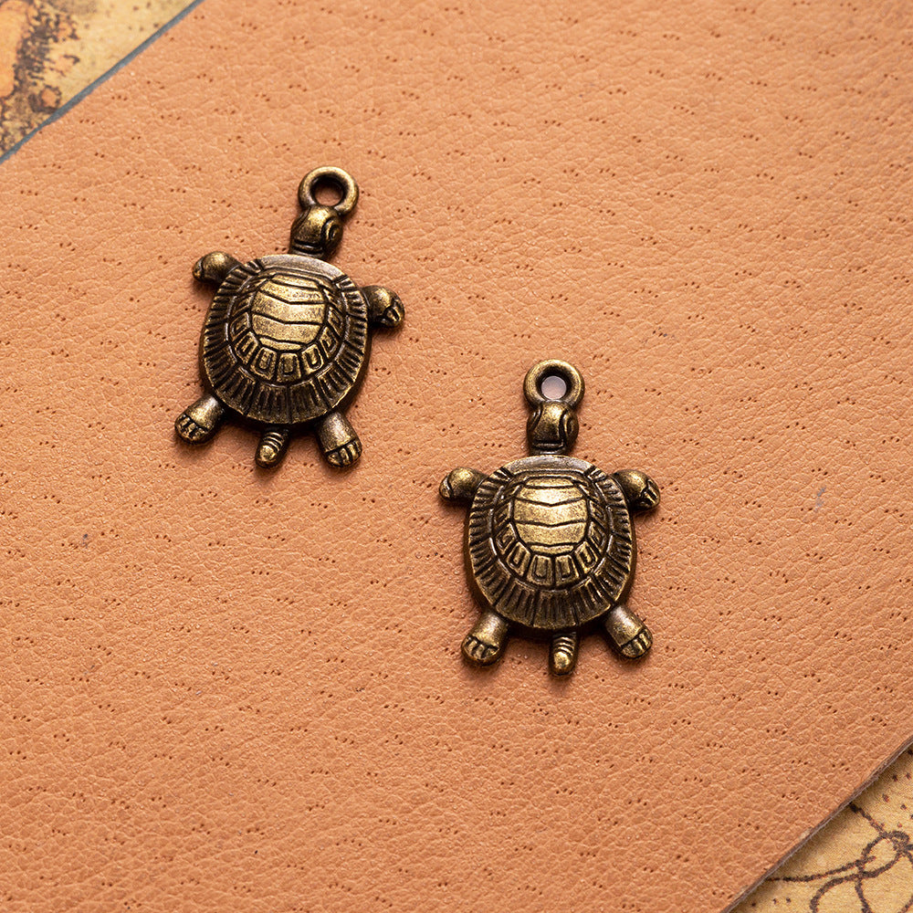 19x11mm Alloy Sea Turtle Charm Pendant