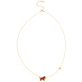 Gold Red Horse Necklace Studs Cuff Coin Drop Earrings Styles view 5
