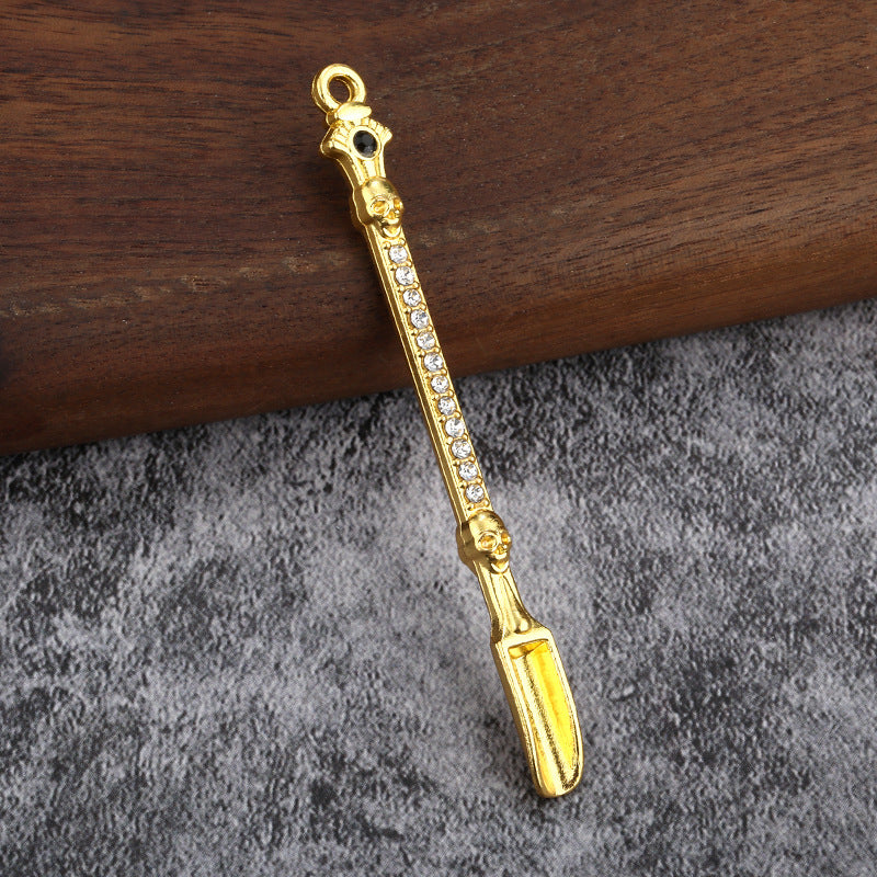 Portable Metal Spoon Keychain Pipe Tool in Assorted Finishes