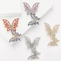 Linked Openwork Double Butterfly Brooch in Four Colorways view 1