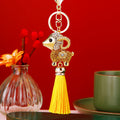 Jeweled Fortune Sheep Keychains in Five Colors with Matching Tassels view 3