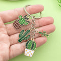 Cactus Charm Keychains, Multicolor And Silver-Tone, 2 Styles view 3