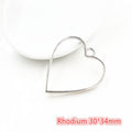 Silver Tone Open Geometric Resin Bezel Pendant Frames view 6