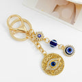 Evil Eye Filigree Keychain with Rhinestone Charms and Beads view 10