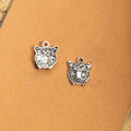 Mini Tiger Head Metal Charm Pendants in Three Finishes view 6