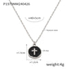 Silver Black Cross