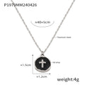 Gold Silver Heart Locket And Cross Coin Pendant Necklaces view 9