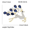 Crystal Running Deer Brooch Purple Blue Antler Gem Styles view 5