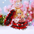 Jeweled Dark Theme Doll Keychains in Four Distinct Character Styles view 2