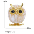 Pearl Beaded Owl Brooch On Branch Gold Silver Gray White view 8