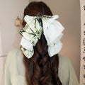 Five Mixed Printed Bow Hair Claw Barrette And Flower Clip Designs view 7