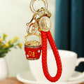 Mixed Auspicious Pouch Deity Animal and Horse Fortune Strap Keychains view 9