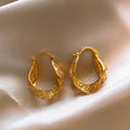 Twisted Open Hoop Earrings in Gold and Silver Tone view 7