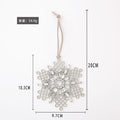 Rhinestone Metal Snowflake Christmas Tree Hanging Ornaments view 5