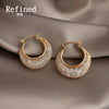 Textured Crescent Hoop
