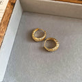 Textured Hoop Earrings in Gold and Silver Tone Fashion Jewelry view 7