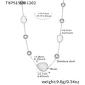 Teardrop Resin Station Necklace And Heart Glass Bracelet view 8