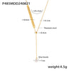Gold Two Beads