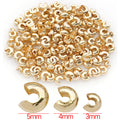 C Shaped Metal Crimp Covers in Three Sizes and Three Finishes view 7