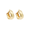Gold Sculpted Hoops