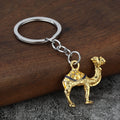 Dunhuang Camel Alloy Keychain Souvenir with Jewel-Style Enamel Finish