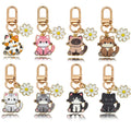 Cat Charm Keychains in 59 Pictured Variations for Bags and Keys view 5