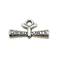 Antique Silver Graduation Theme and Graduation Cap Metal Charms with 27 Listed Options view 10