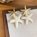 Raffia Starfish Drop Earrings in Four Color Styles view 8