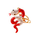 Jeweled Snake Keychains in Forty One Motif Color and Surface Options view 5