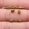 Ornate Floral Spacer Beads in Detailed Metal Finishes for Jewelry Making view 5