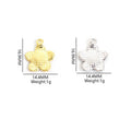 Enamel-Look Gold Silver Cherry Blossom Alloy Charms in 10 Styles view 2