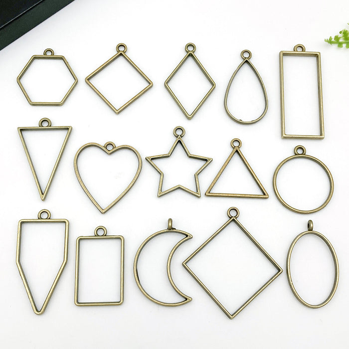 Metallic Star and Heart Metal Charms with 23 Listed Options