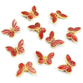 Enamel-Look Butterfly Alloy Beads in 8 Styles for Jewelry Crafts view 11