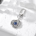 Gold and Silver Tone Deep Blue Evil Eye Clip Keychains view 11