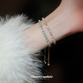 Twenty One Crystal Slider Bracelet Styles In Gold And Silver Tones view 1