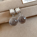 Round Resin Drop Earrings In Four Jewel Tones Fashion Jewelry view 8