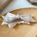 Polka Dot Satin Bow Vertical Hair Claw Clips Six Styles view 7