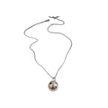 Gold Silver Round Ball Pendant Box Chain Necklace Pair view 5