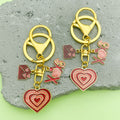 Heart Charm Keychains in 35 Pictured Variations for Bags and Keys view 3
