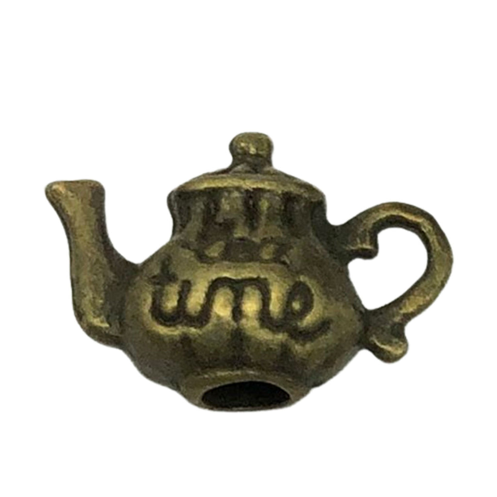Antique Bronze Zinc Alloy Rabbit Teapot Clock Key Charm Pendants for DIY Wonderland Jewelry