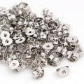 Flower Shaped Metal Earring Backs in Seven Finish Options view 7