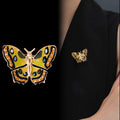 Butterfly Enamel Metal Brooch Pin 5.8 x 4.3 cm for Jackets and Lapels view 5