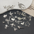 Antique Silver Seashell Metal Charms with 23 Listed Options view 3