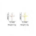 Crystal-Accented Gold Silver Cross Alloy Jewelry Charms in 2 Styles view 3