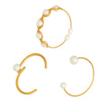 Freshwater Pearl Open Cuff Bangle Multi Style Finishes view 5