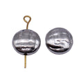 Smooth Irregular Round Flat Spacer Bead Metal Jewelry Making Component view 4