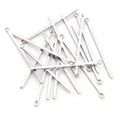 Silver-Tone Double-Loop Straight Bar Jewelry Connectors view 4