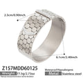 Geometric Openwork Hinged Bracelets in Ten Polished Styles view 10